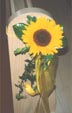 Bankschmuck mit Sonnenblume