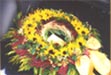 Trauerkranz mit Sonnenblumen